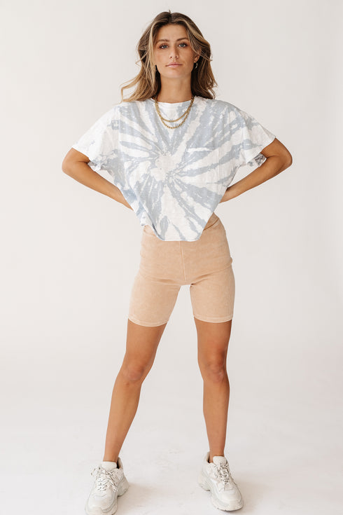 Yo Retro Tie Dye Tee// Blue